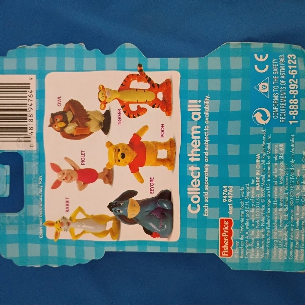 Vintage Fisher Price Winnie The Pooh Collectable Toy.